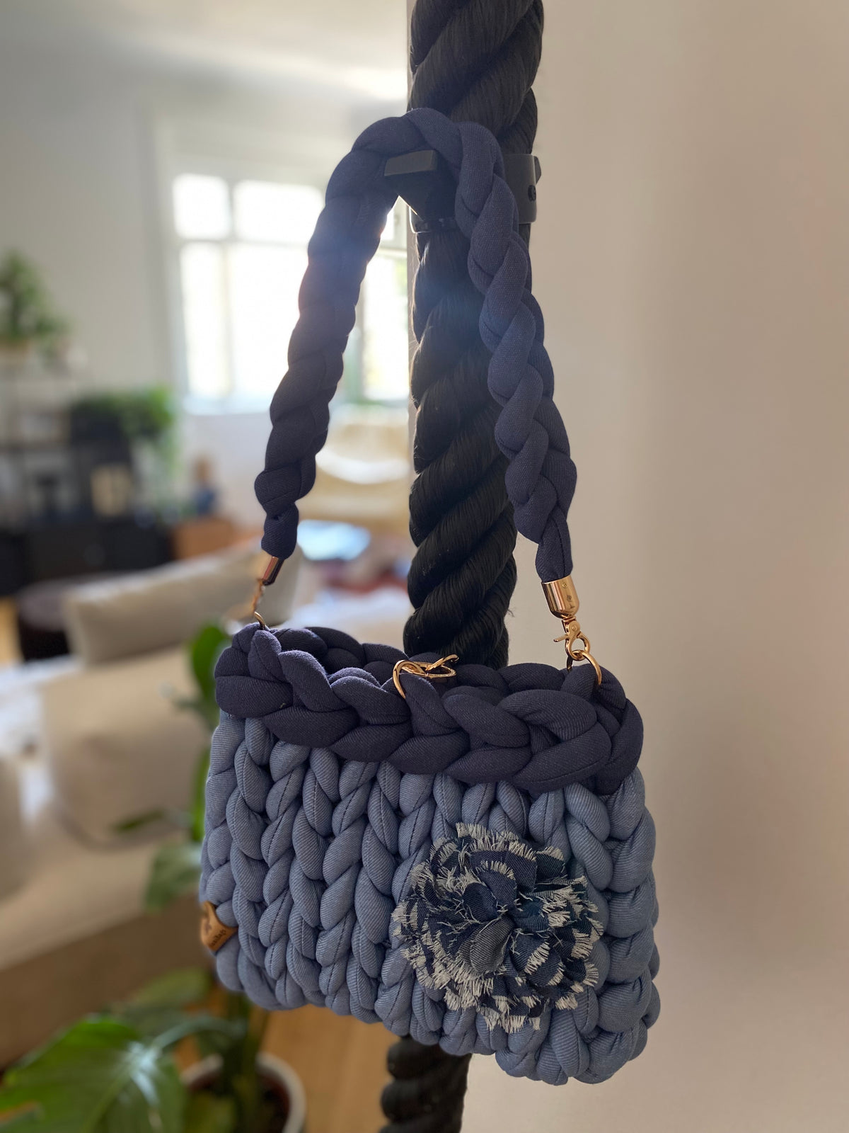 Azure Bloom Bag