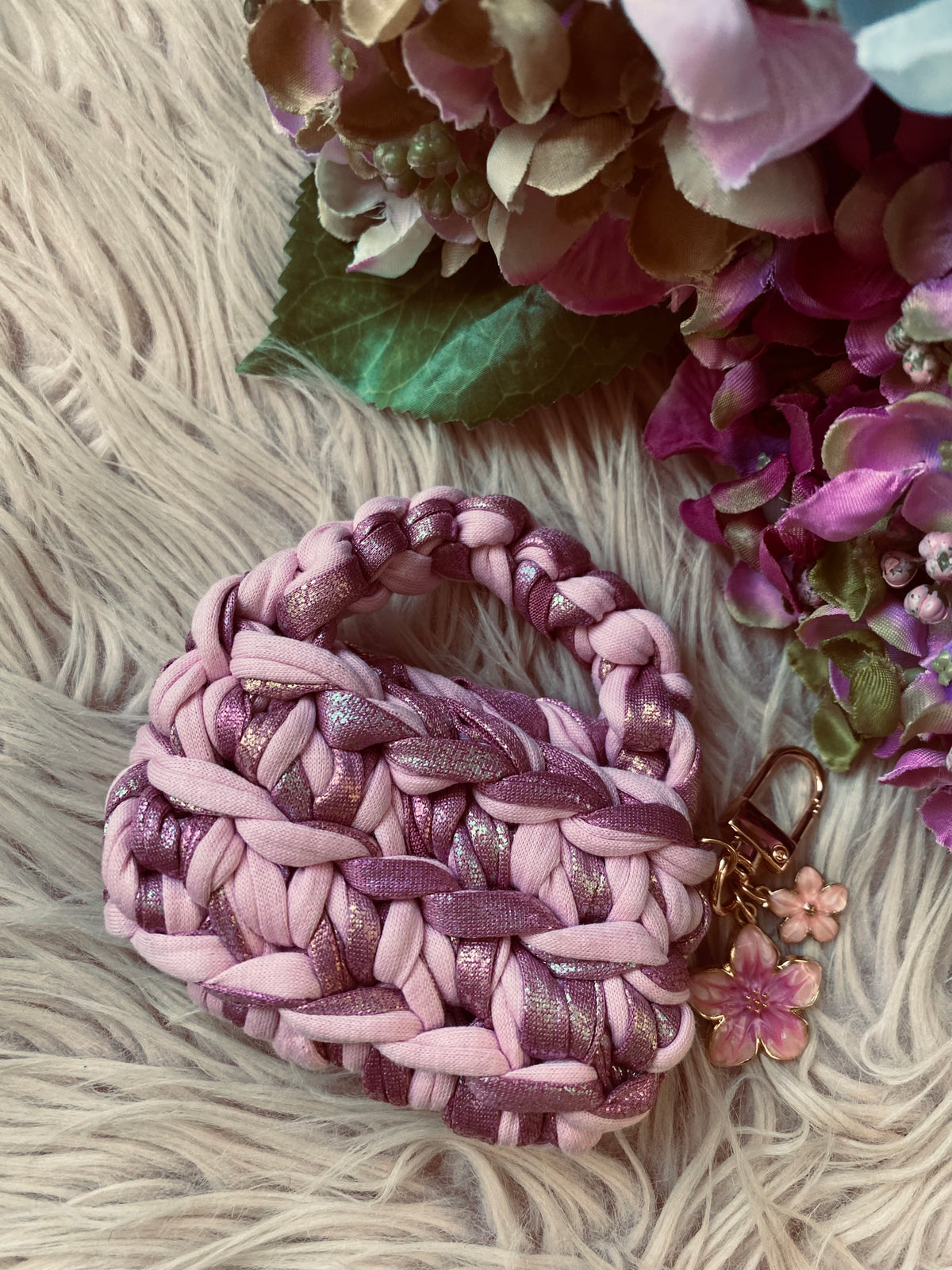 Blush Blossom Keychain