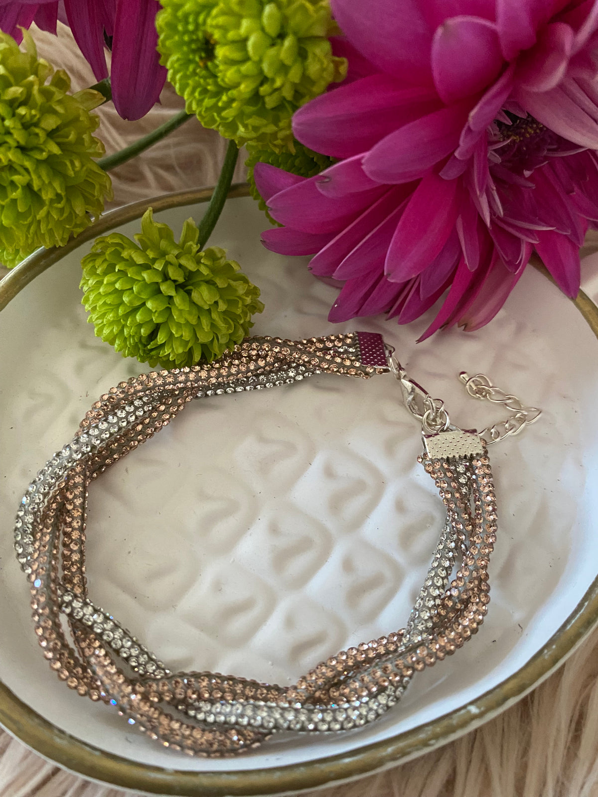 Champagne Glow Multi-Strand Bracelet