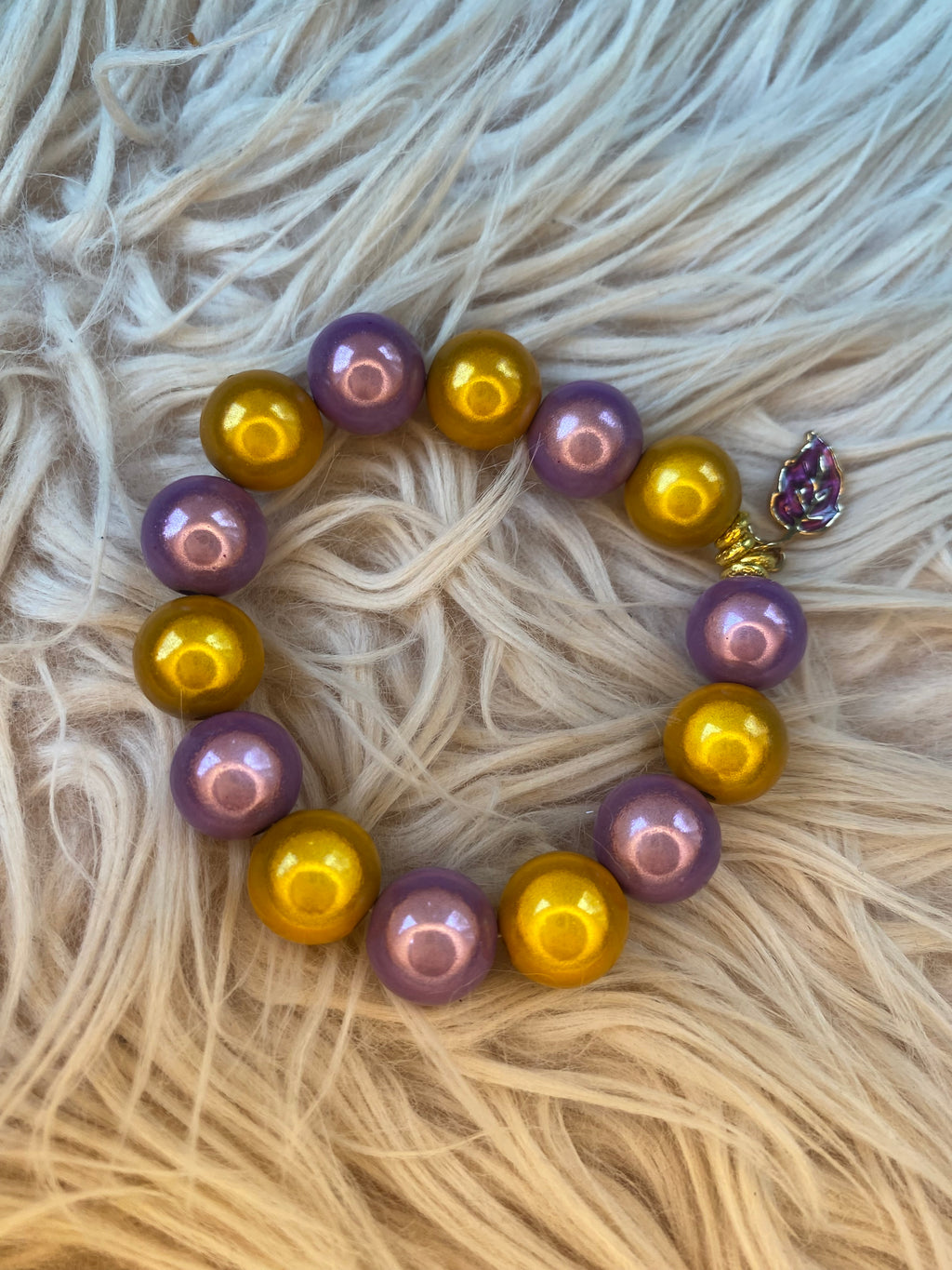 Golden Orchid Bracelet