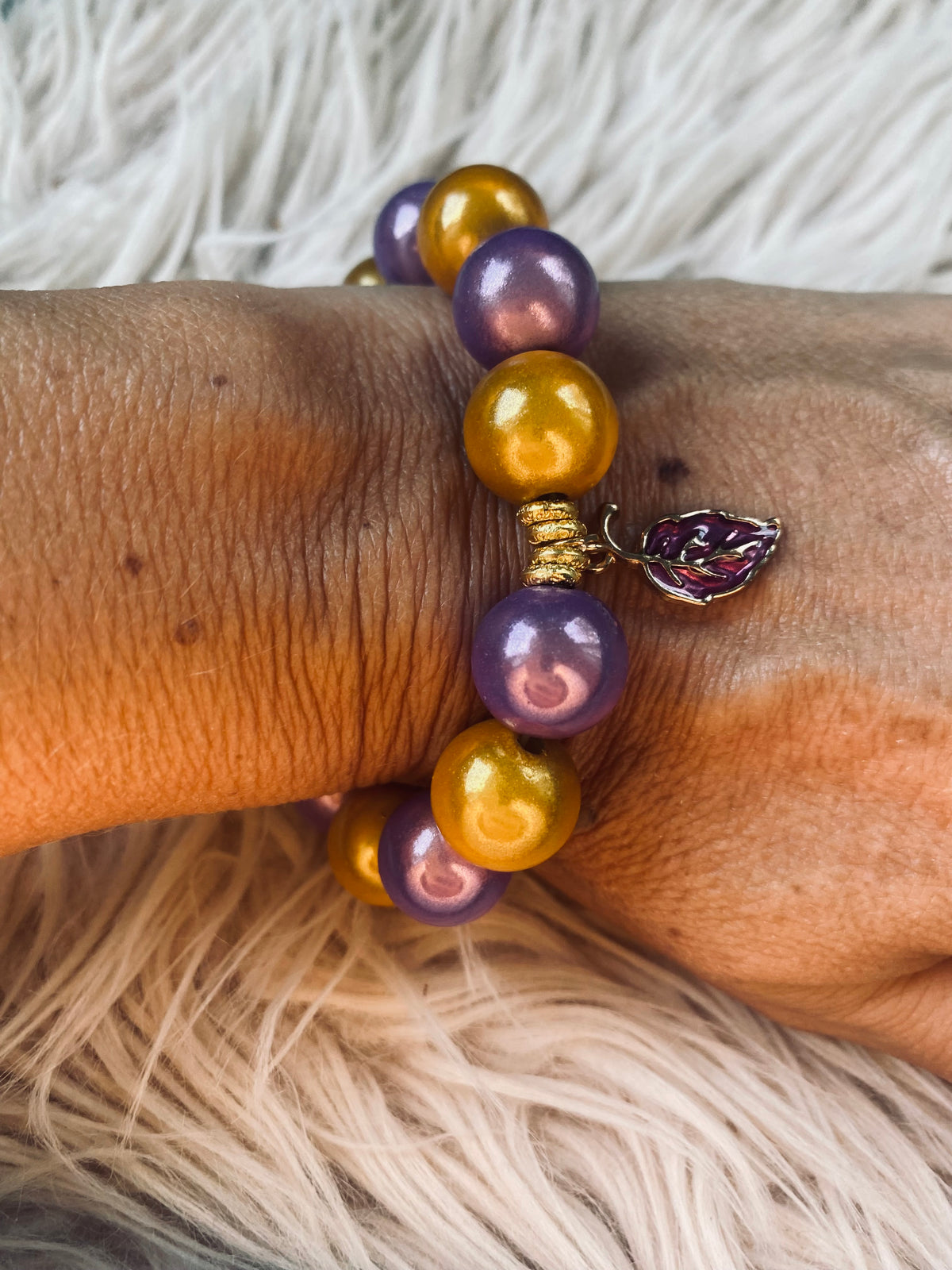 Golden Orchid Bracelet