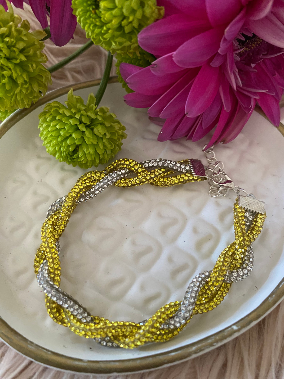 Golden Twist Spark Bracelet