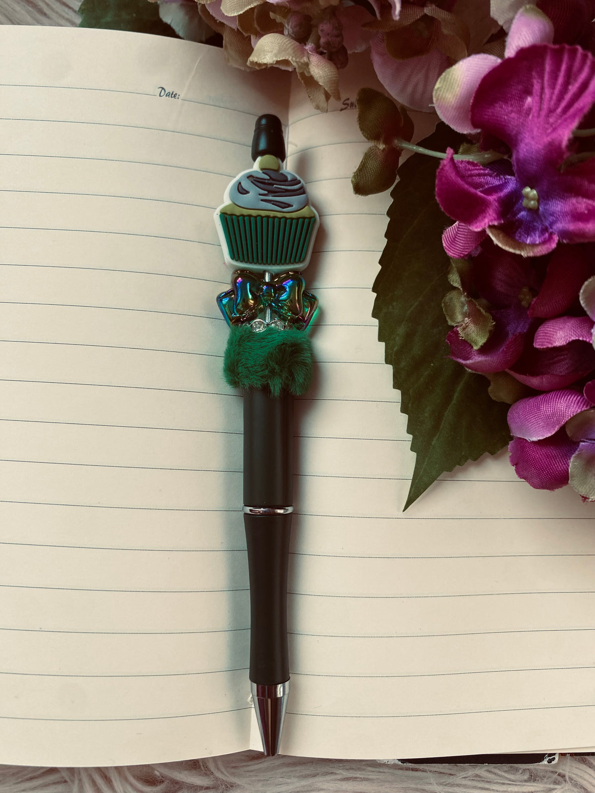 Green Cupcake Pen