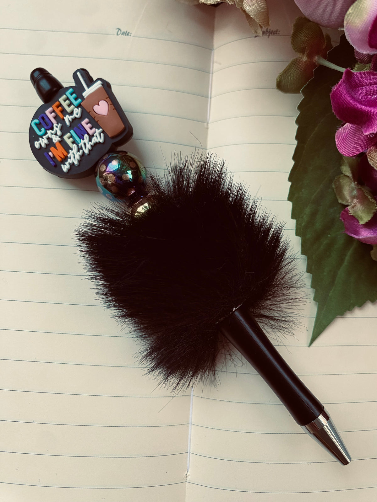 Coffee Lover Pom-Pom Pen