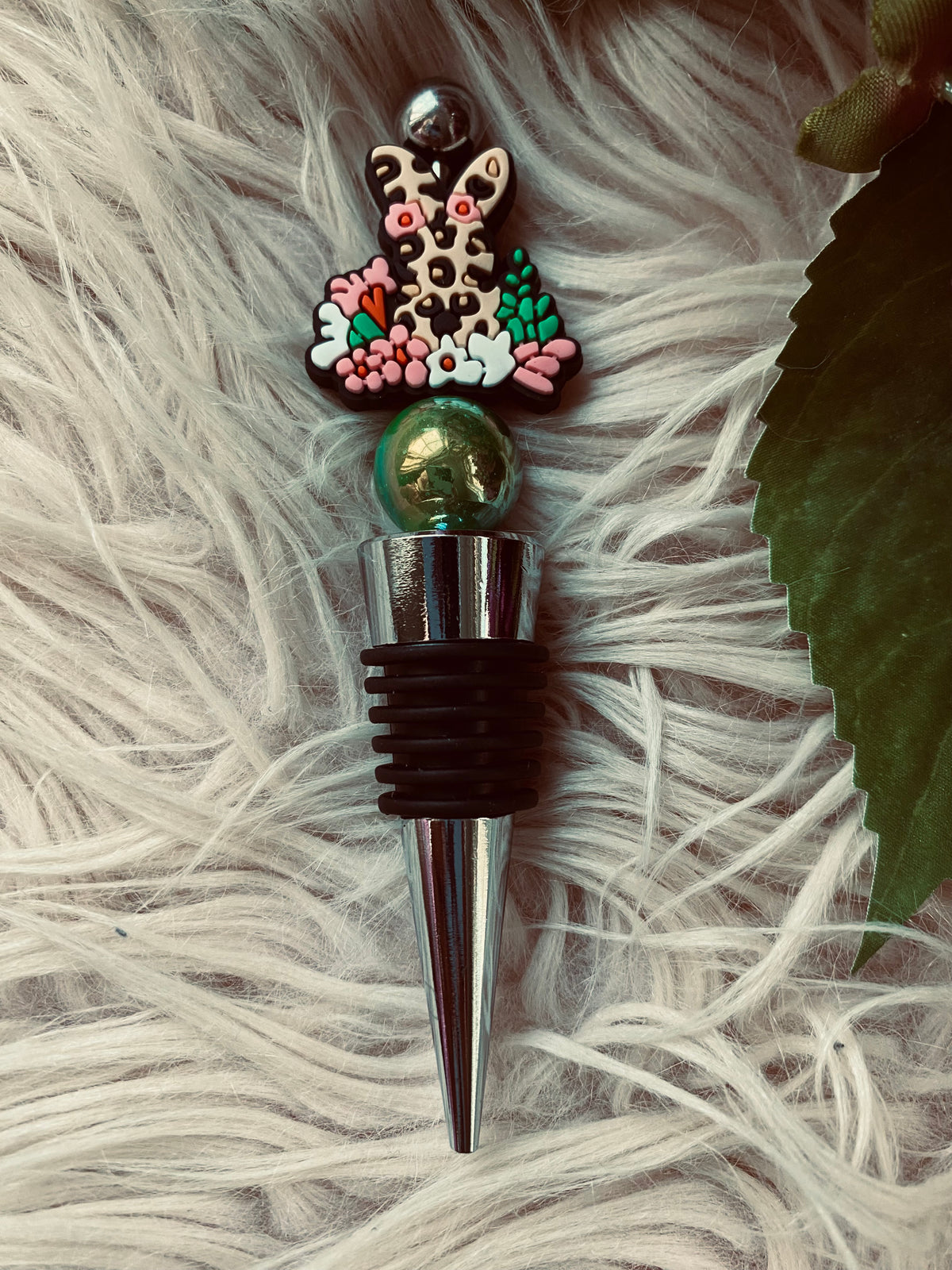 Wild Bunny Wine Stopper
