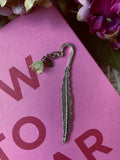 Yellow Tulip Feather Bookmark