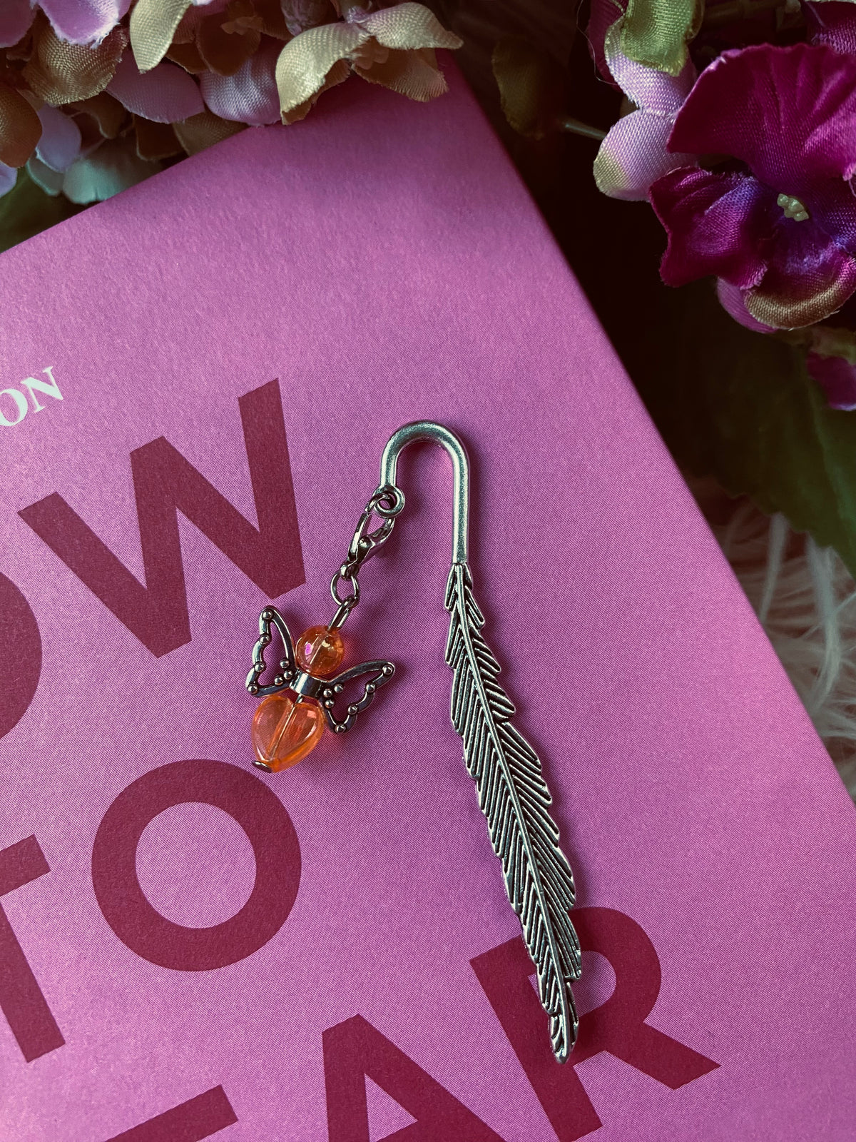 Amber Fairy Feather Bookmark