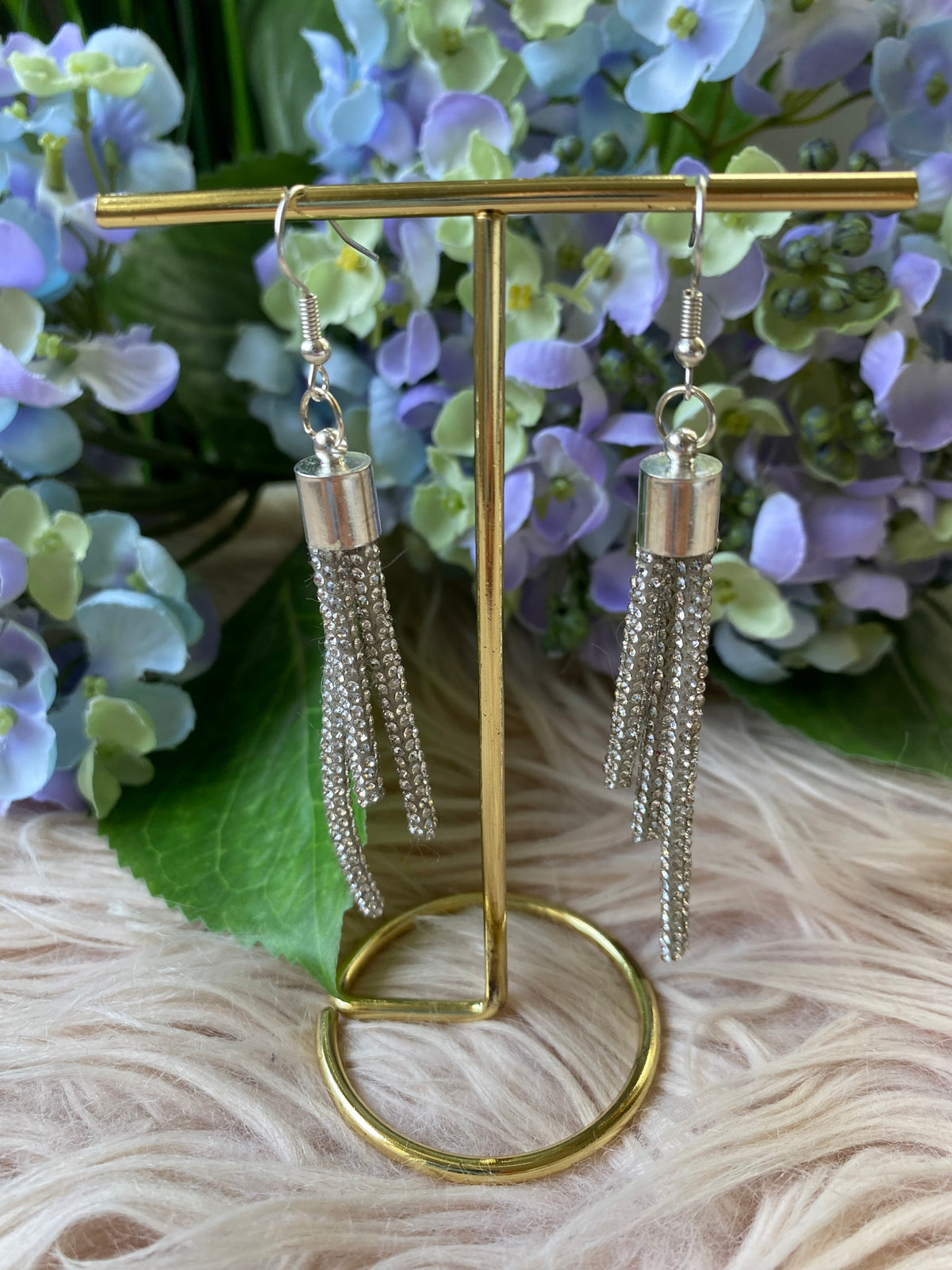 Silver Cascade Earrings