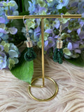 Emerald Crystal Bloom Earrings