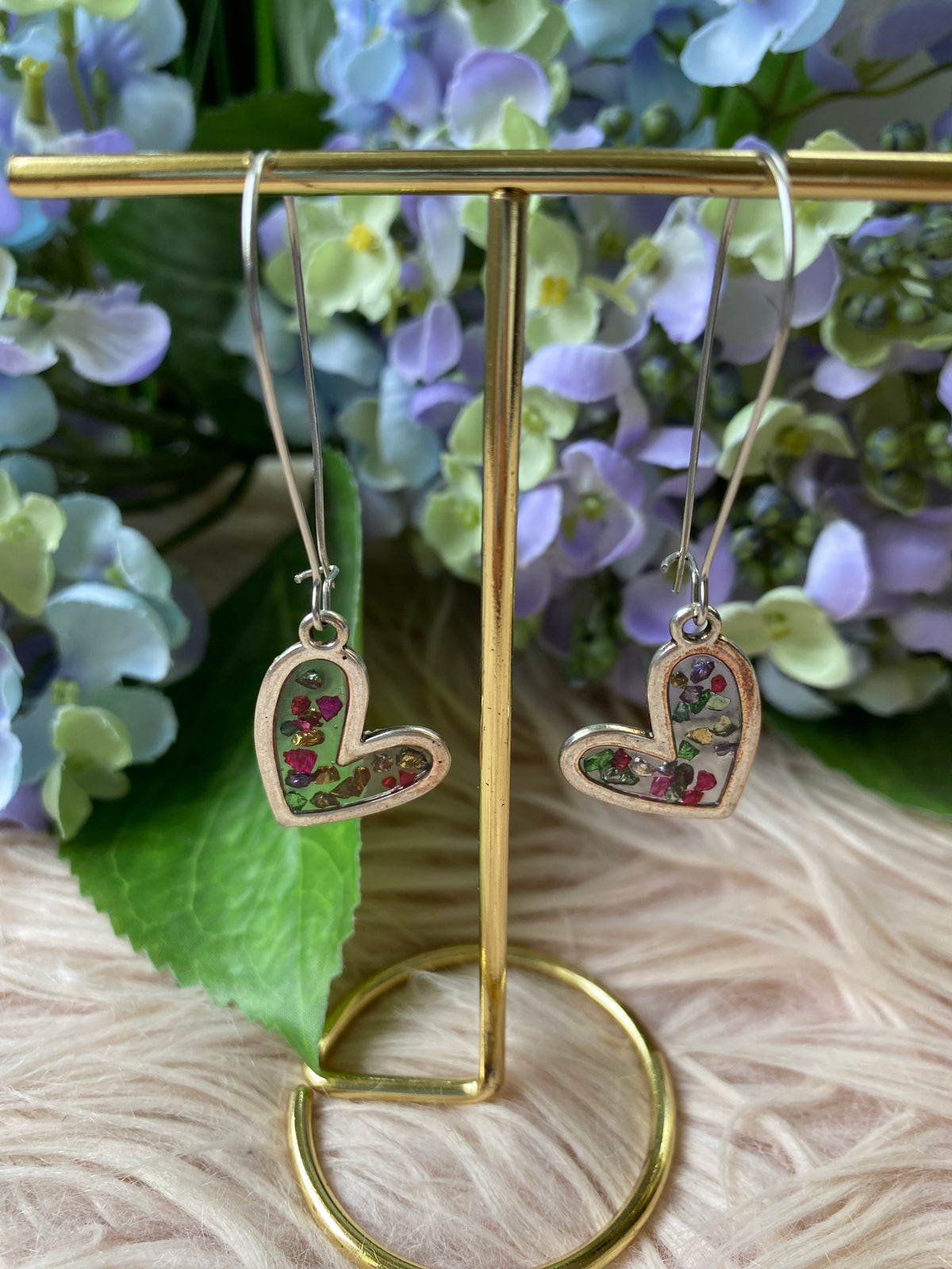 Secret Garden Heart Earrings