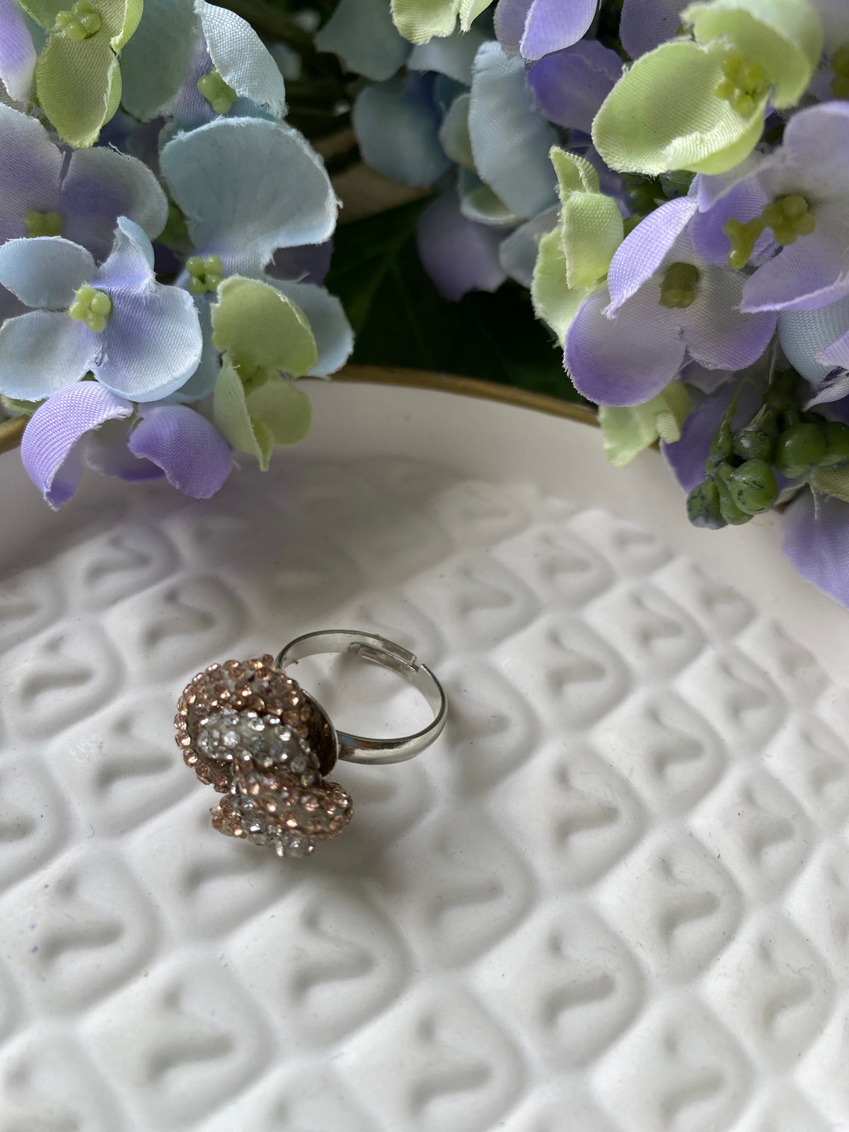 Rose Champagne Sparkle Ring
