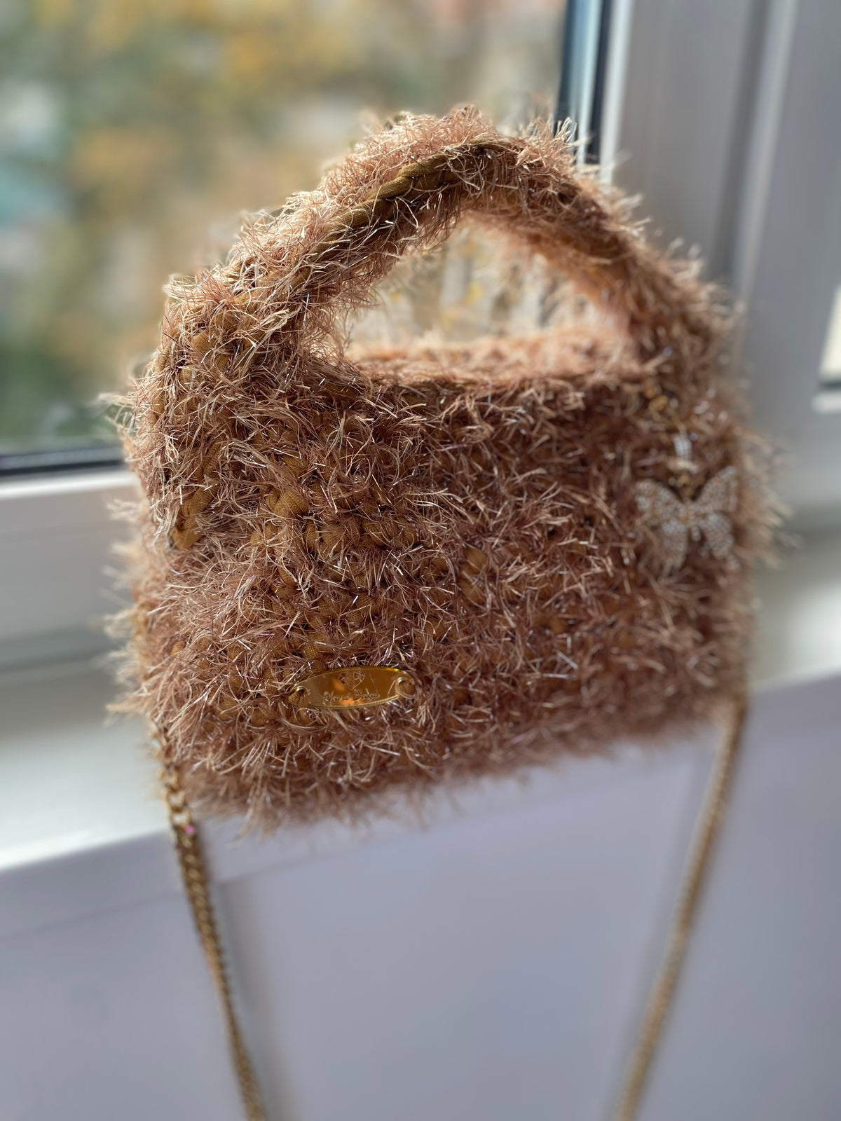 Caramel Sparkle Clutch