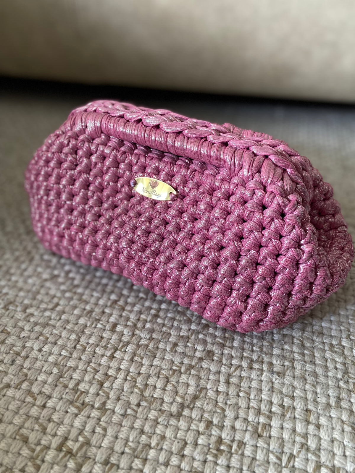 Rose Shimmer Clutch