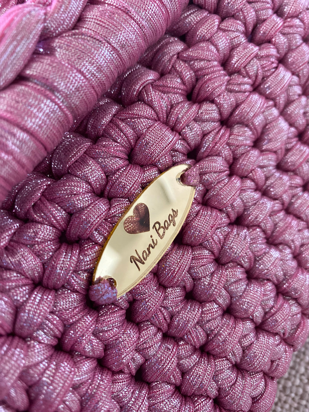 Rose Shimmer Clutch