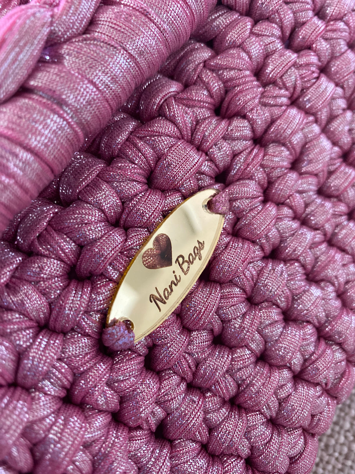Rose Shimmer Clutch
