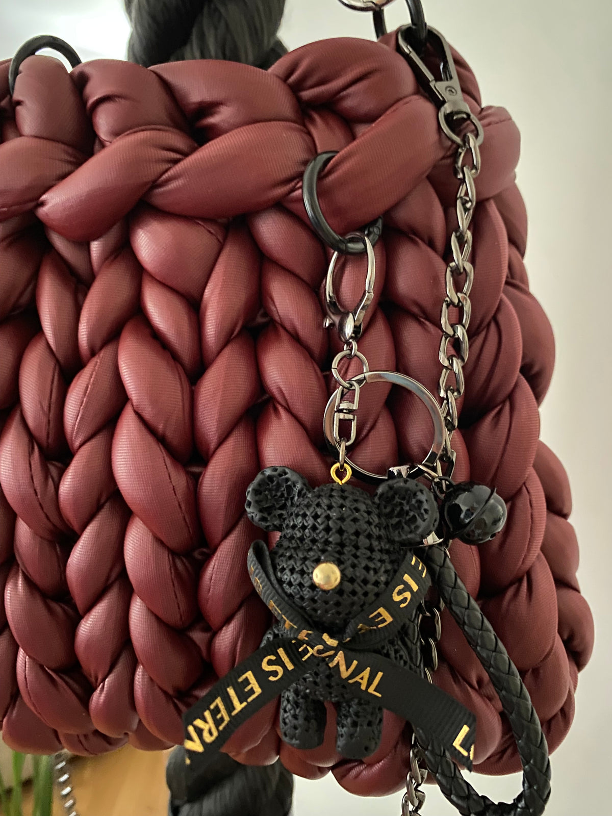 Bordeaux Teddy Chunky Bag