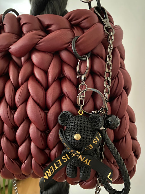Bordeaux Teddy Chunky Bag