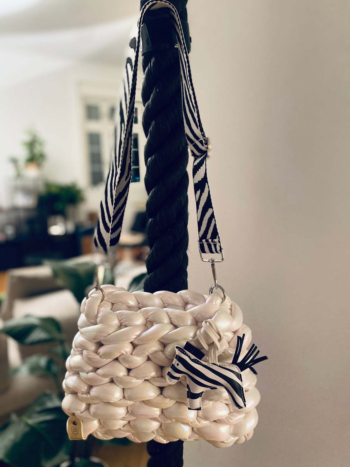 Zebra Pearl Bag